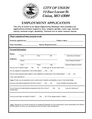 Departments City of Union, Missouri Official Government Website.